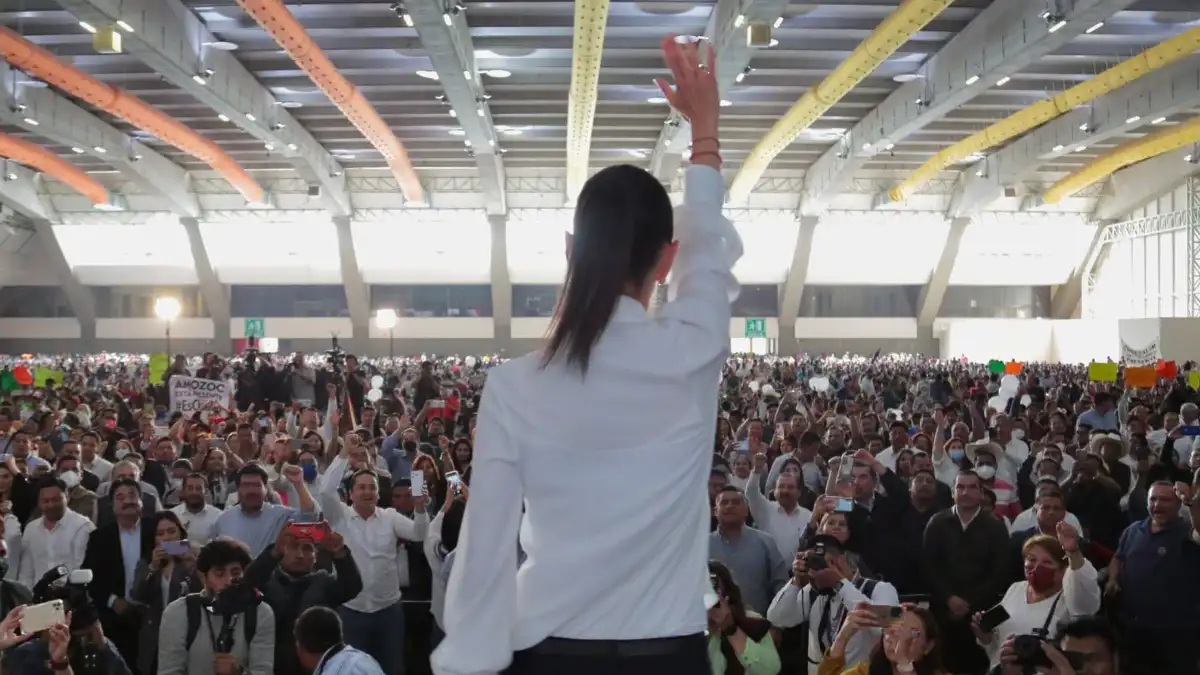 "Es posible ser presidenta de la República": Sheinbaum ante 20 mil personas en Puebla