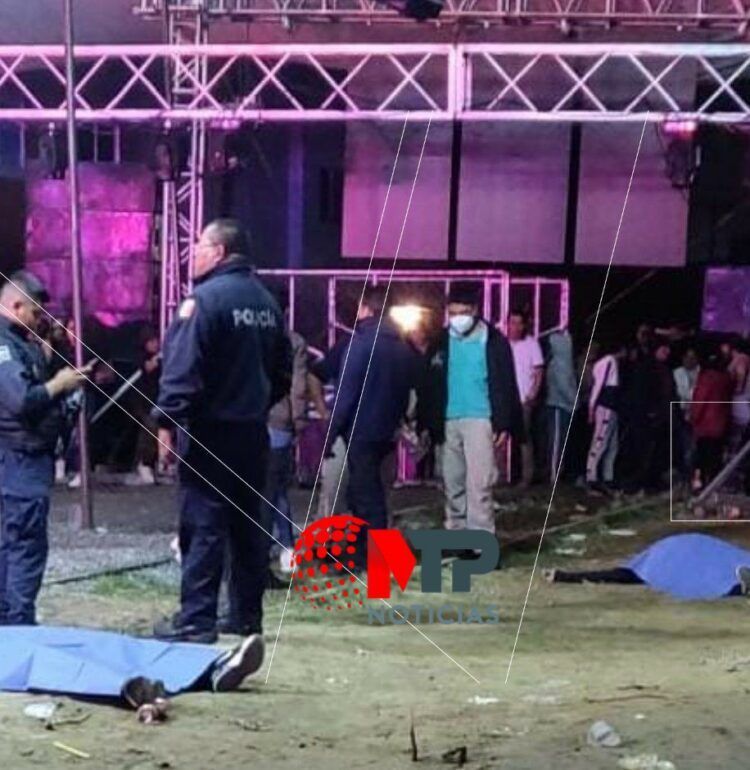 Asesinan a dos en baile popular de Moyotzingo en Texmelucan