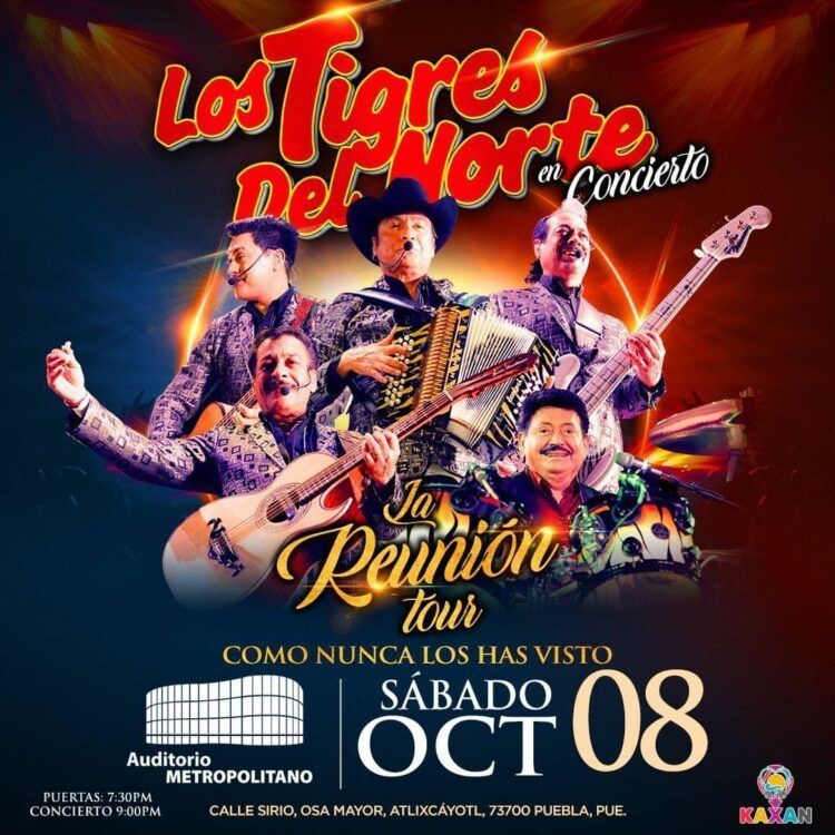 Los Tigres del Norte: fin de semana en Puebla