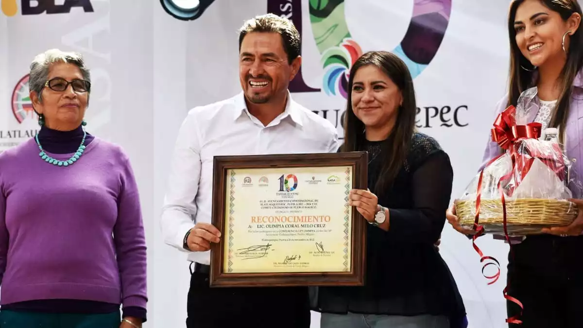 Felicito a Tlatlauquitepec por su apertura y defensa de la igualdad Olimpia Coral