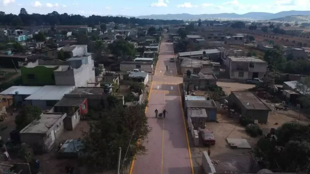 Pavimentación en la Exhacienda Concepción Capulac