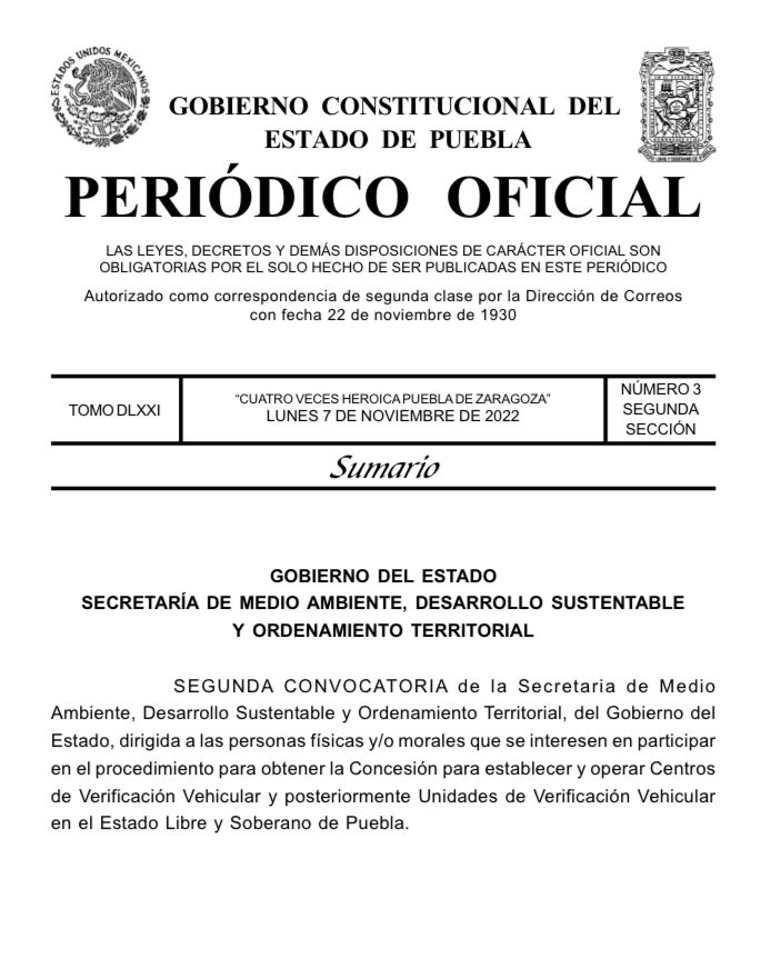 Emiten convocatoria para 17 verificentros en Puebla, esto debes saber