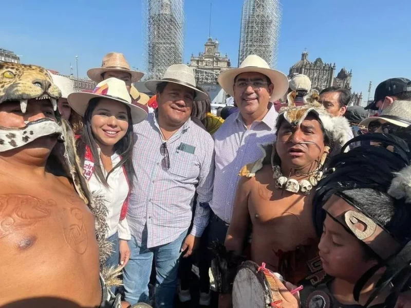 Puebla sigue el camino de la Cuarta Transformación: Sergio Salomón
