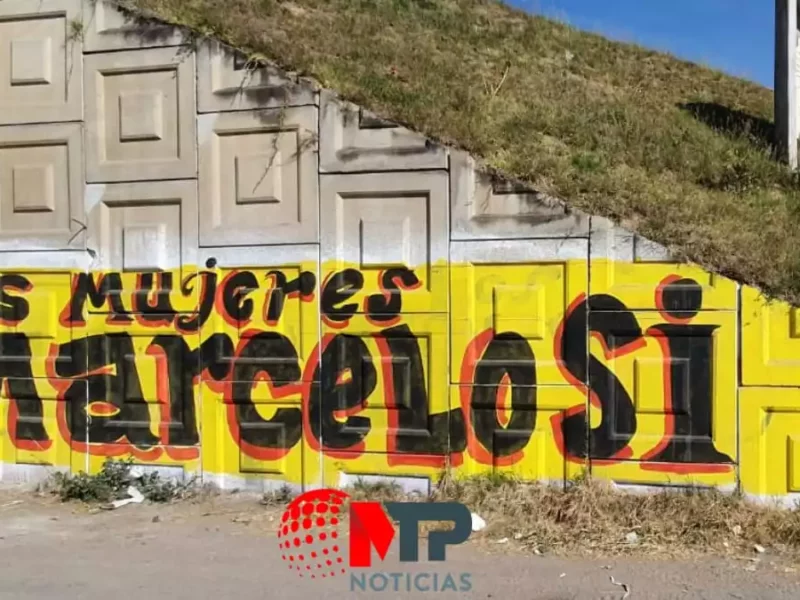 Ahora Marcelo Ebrard se promociona en Puebla a través de bardas