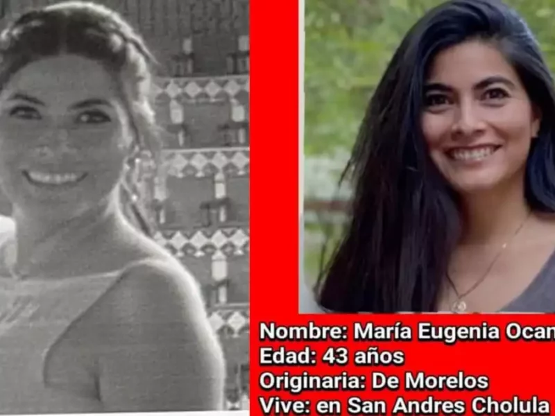 Ayuda a encontrar a María Eugenia, desapareció en San Andrés Cholula