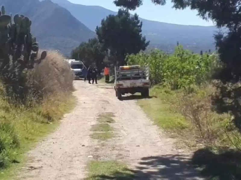 Hallan cadáver desollado en Tlaxcala mientras Lorena Cuellar rinde informe