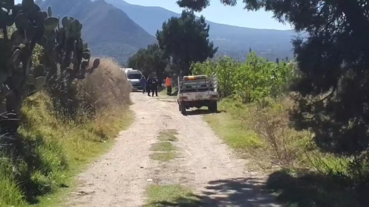 Hallan cadáver desollado en Tlaxcala mientras Lorena Cuellar rinde informe