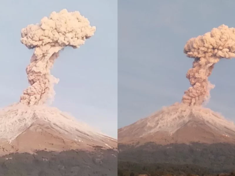 Explosión del Popocatépetl cimbra puertas y ventanas