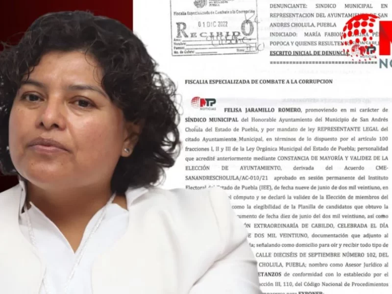 Van tras Karina Pérez Popoca, la denuncian por favorecer a constructores en San Andrés Cholula