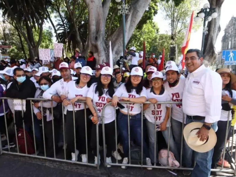 Quienes critican marcha de la 4T están en contra del proyecto de AMLO: Sergio Salomón