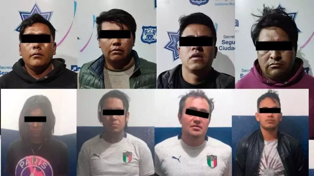 Caen 8 delincuentes por robo a transeúnte en Puebla ¿los reconoces?