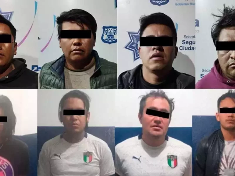 Caen 8 delincuentes por robo a transeúnte en Puebla ¿los reconoces?