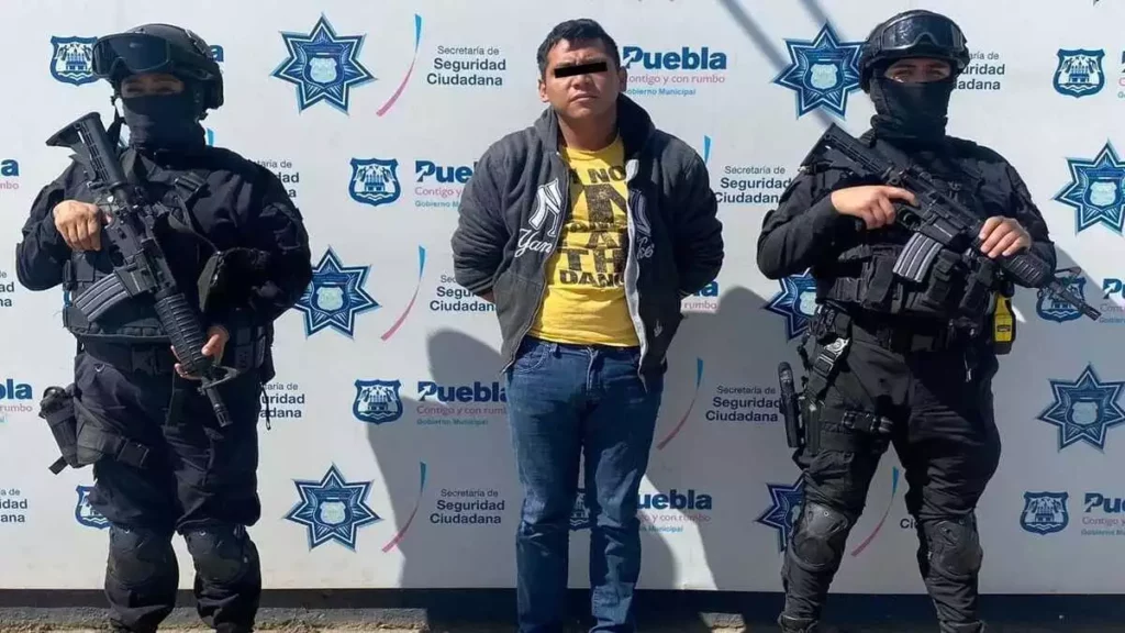 Capturan a integrante de ‘Los Patlanis’ por robo a negocio en Puebla