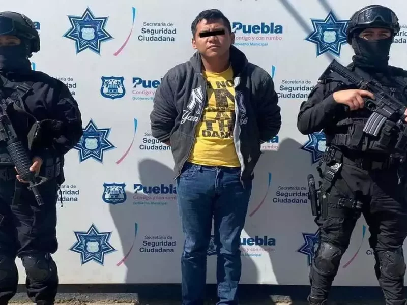 Capturan a integrante de ‘Los Patlanis’ por robo a negocio en Puebla