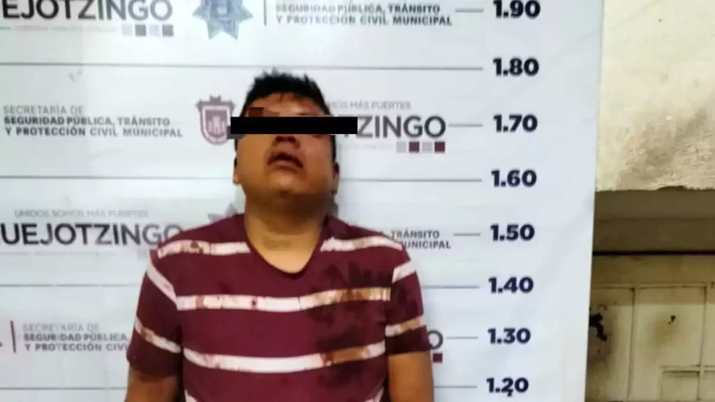 Él es Sergio, acusado de matar a un hombre durante bautizo en Huejotzingo