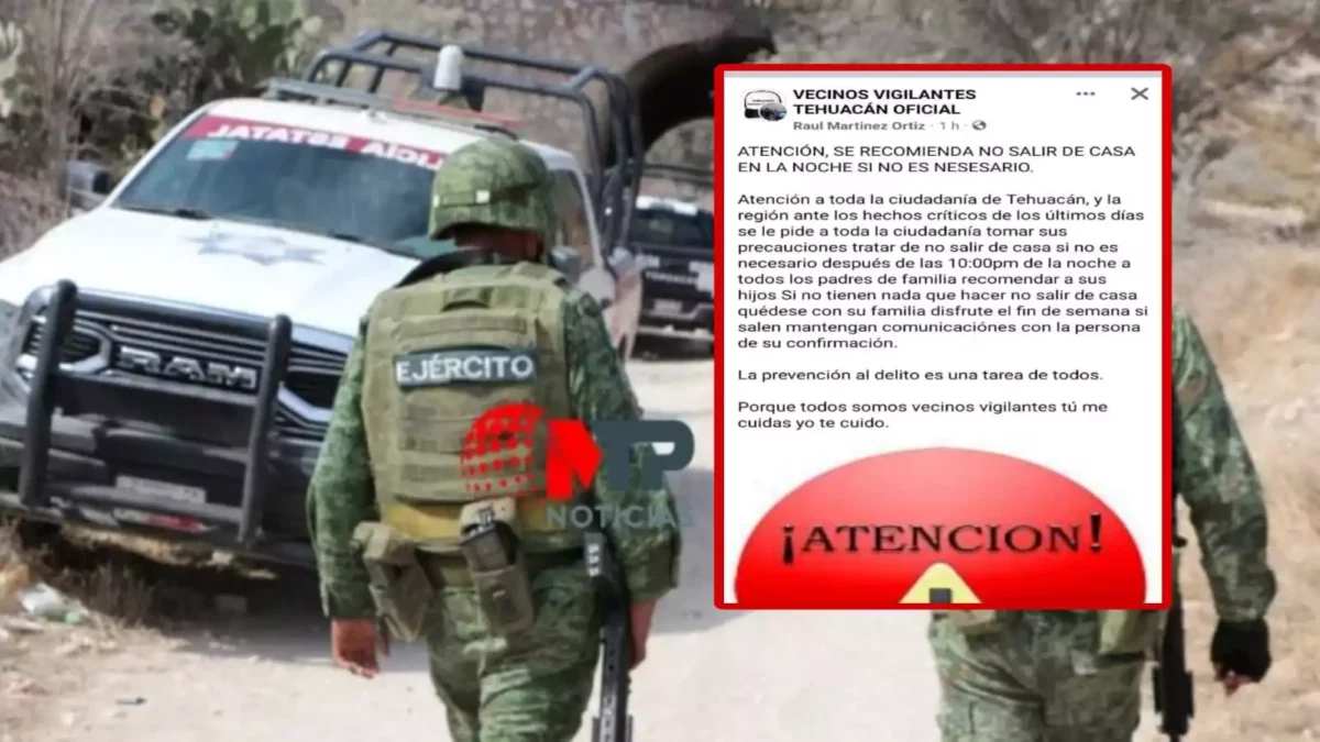 Llaman a 'toque de queda' en Tehuacán ante asesinatos