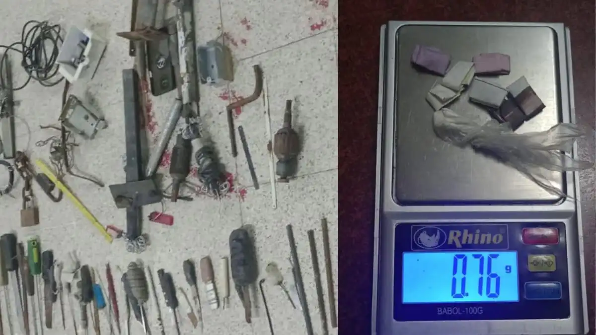 Otra vez confiscan celulares y drogas a reos del penal de San Miguel