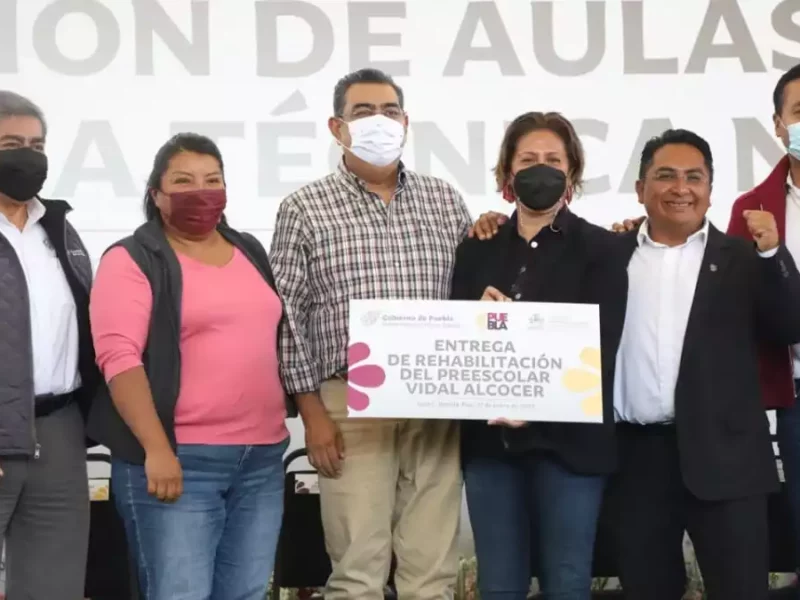 Sergio Salomón entrega obras y apoyos de bienestar en Huejotzingo, Juan C Bonilla y Tlaltenango