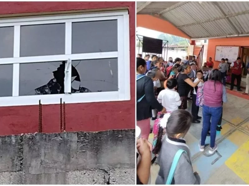 Alcalde en Puebla dispara contra una escuela, niños de primaria se tiran al piso