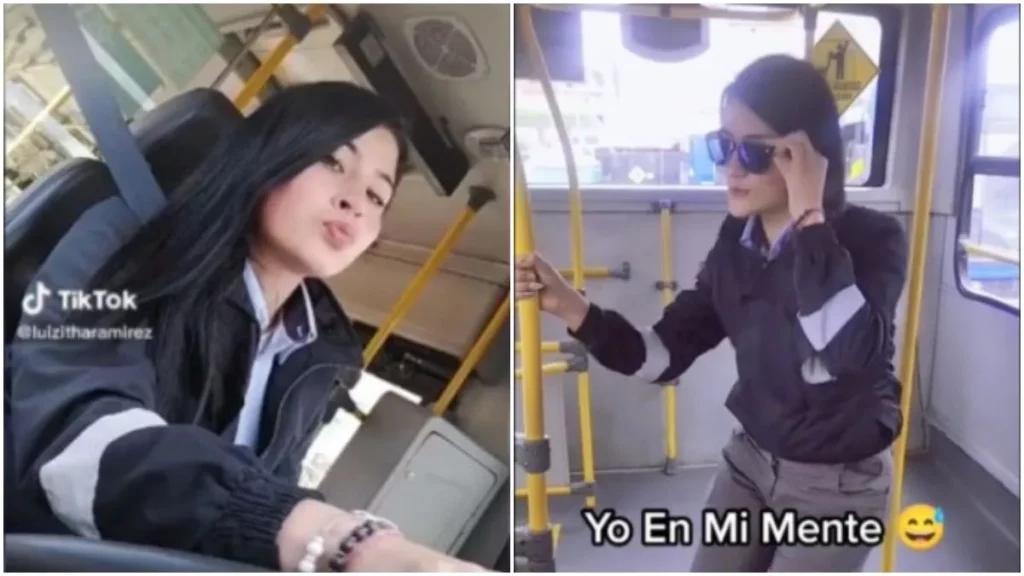 Conductora del transporte público se roba corazones en TikTok