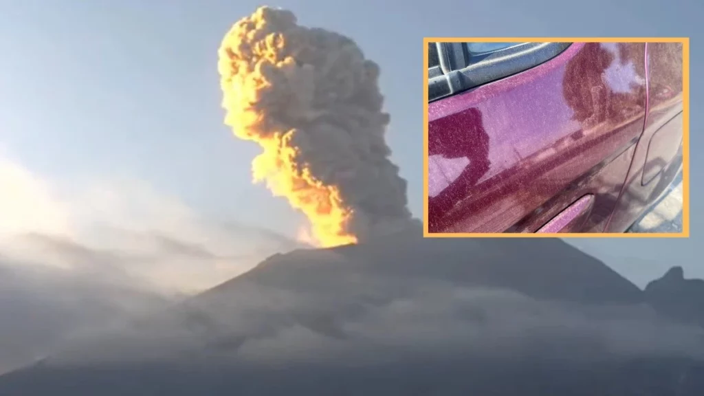 FOTOS: así cubrió de ceniza el volcán Popocatépetl a Puebla