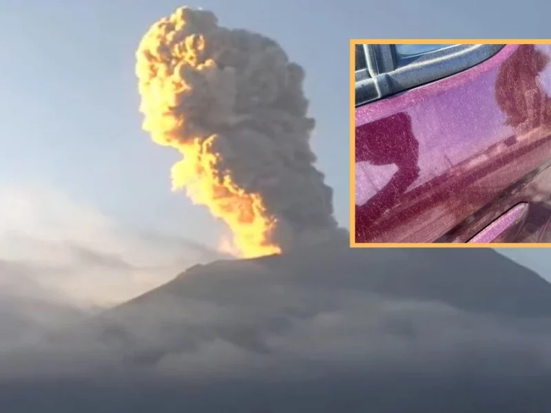 FOTOS: así cubrió de ceniza el volcán Popocatépetl a Puebla