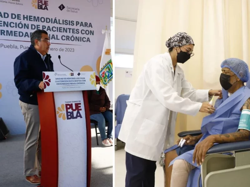 Sergio Salomón inaugura Unidad de Hemodiálisis en Puebla