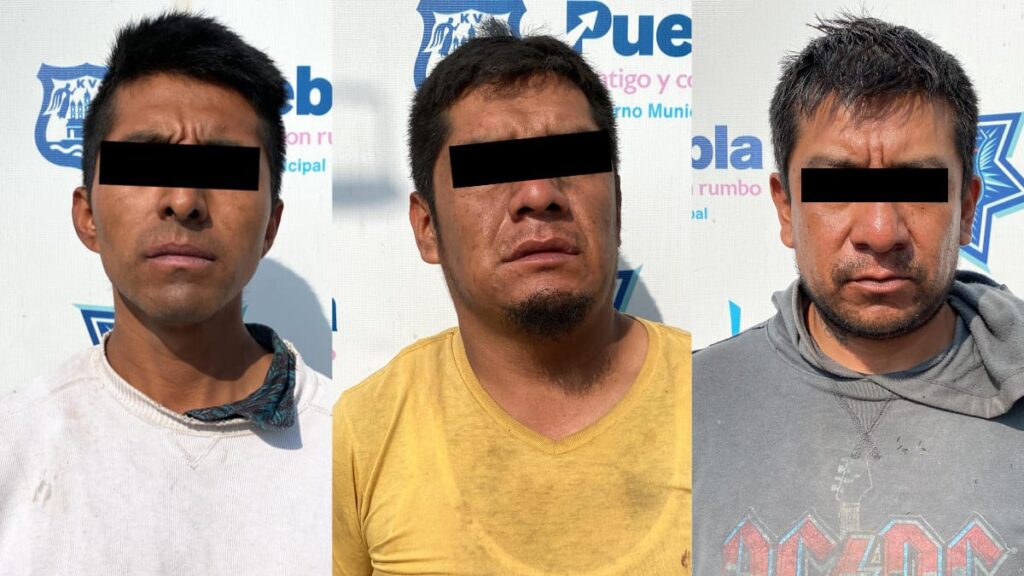 Capturan en persecución a tres integrantes de la banda de 'Los Malle' en Puebla