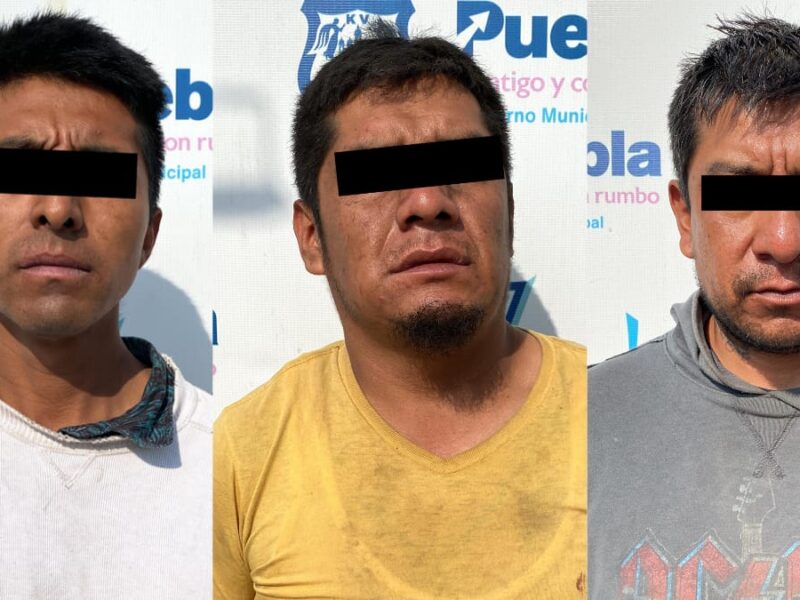 Capturan en persecución a tres integrantes de la banda de 'Los Malle' en Puebla