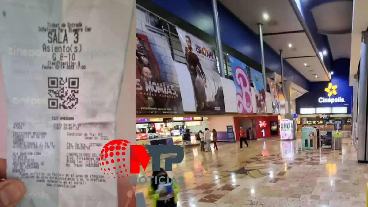 Corren a papá y bebé de un año de sala de Cinépolis en Puebla