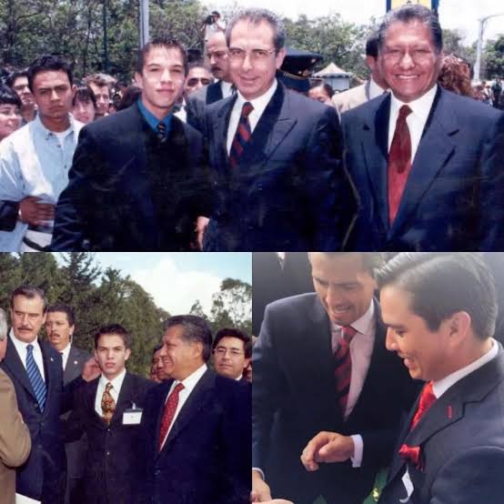 Gerardo Islas con expresidentes de México