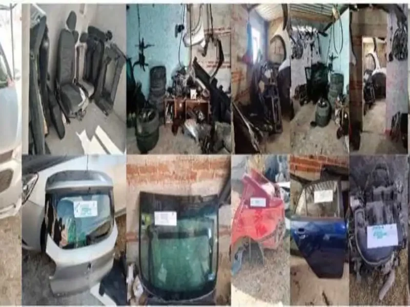 Hallan auto y autopartes robadas en una casa en Xochimehuacan