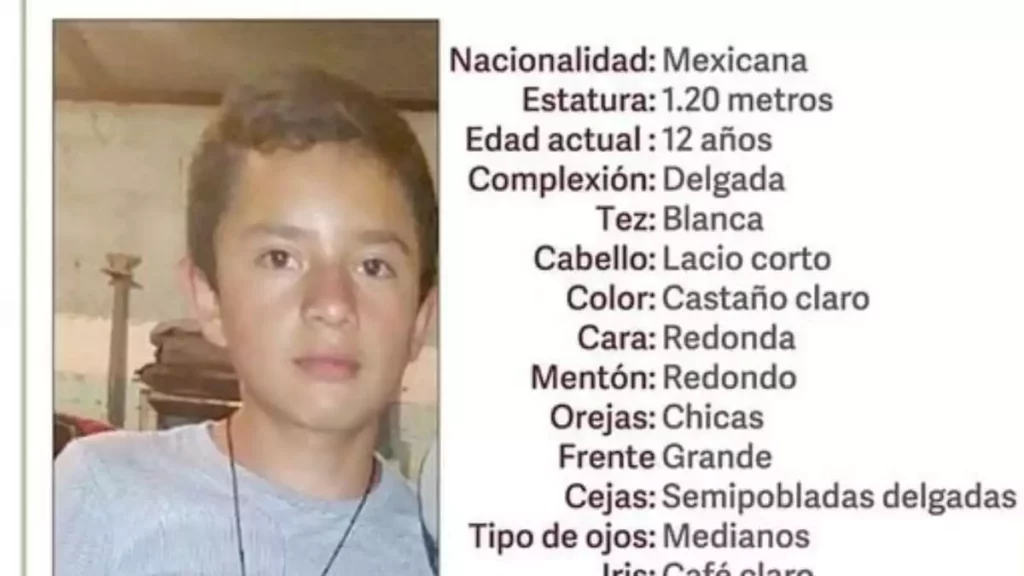 Elías de 12 años de edad desapareció en Tehuacán, Puebla