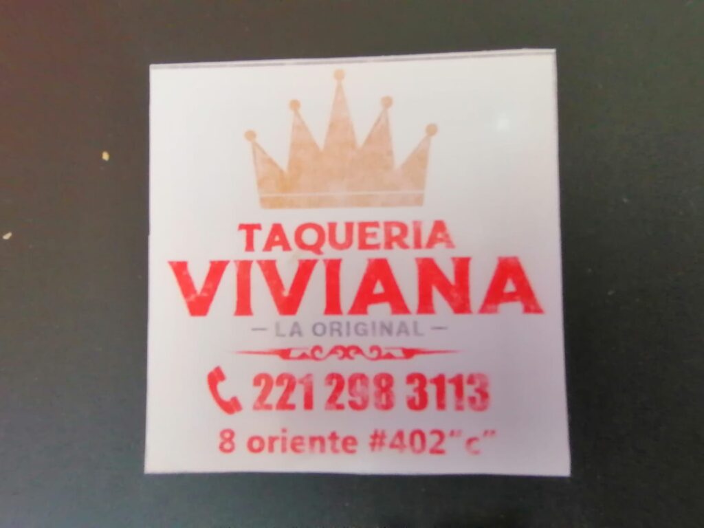 Taqueria Viviana Puebla,  número de contacto