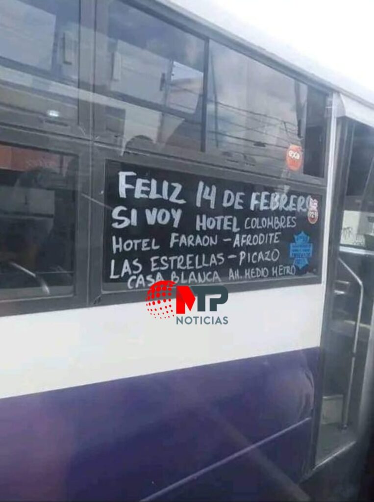 Transporte público Puebla: la ruta de los moteles en 14 de febrero
