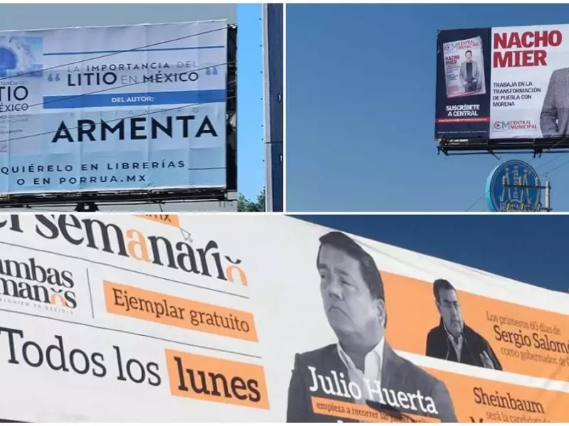 Denunciarán a morenistas por violar ley electoral con espectaculares en Puebla