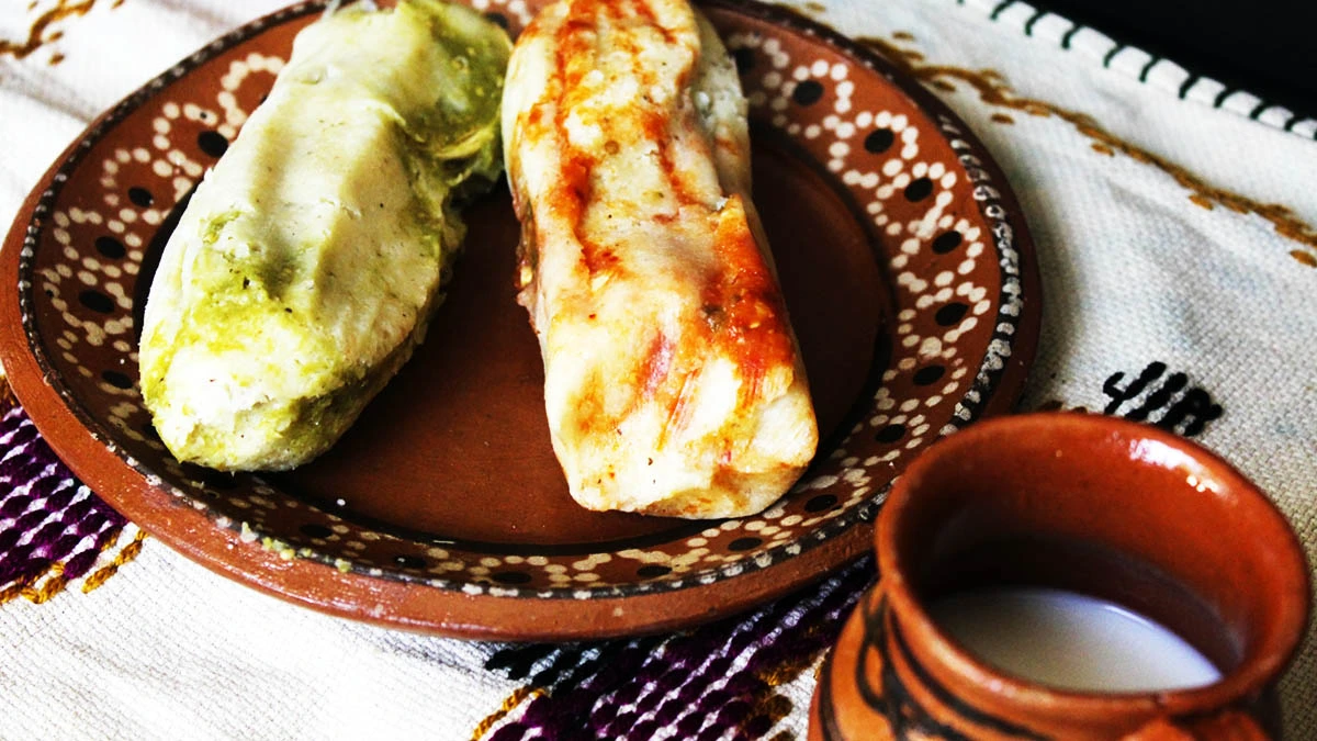 Tamales tradicionales en la entidad de Puebla