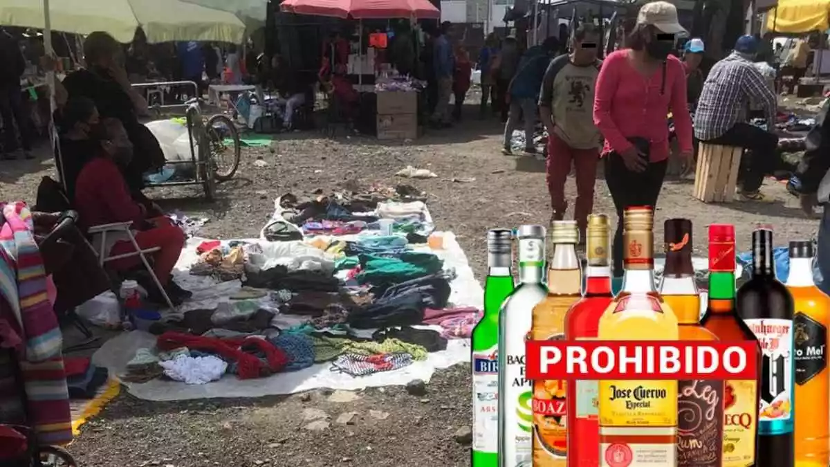 Si continúa venta de alcohol en tianguis de San Isidro prohibirán vender cualquier producto