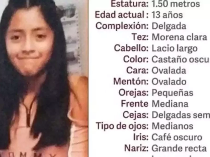 ¡Ayuda a encontrarla! Perla de 13 años desapareció en Puebla