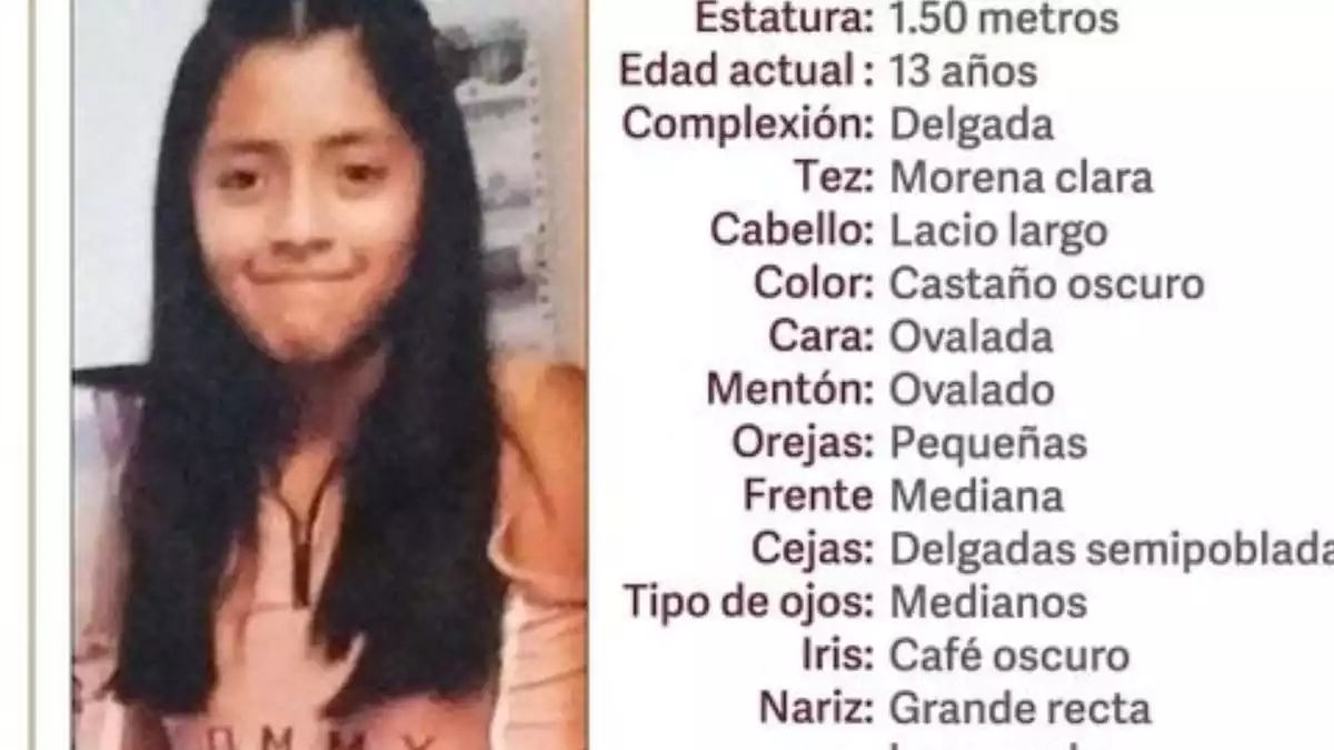 ¡Ayuda a encontrarla! Perla de 13 años desapareció en Puebla