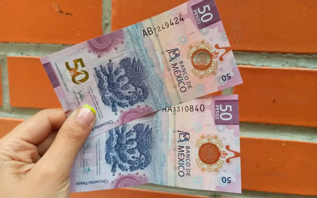 Anverso del Billete de 50 pesos