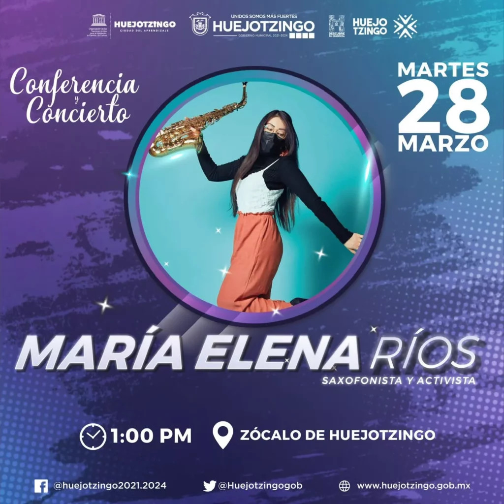 María Elena Ríos Saxofonista y Activista