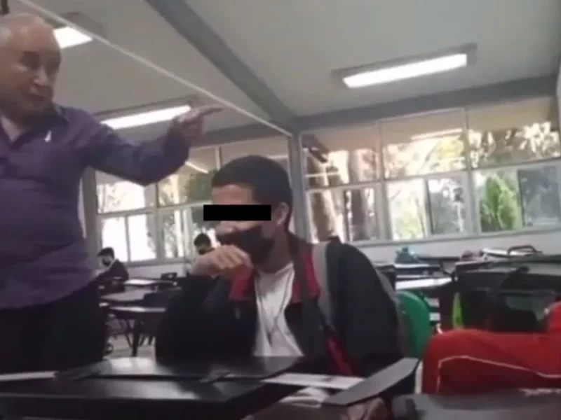 VIDEO “¡Te voy a romper tu m4dr3!”: profesor reta a golpes a estudiante del CBTIS 83