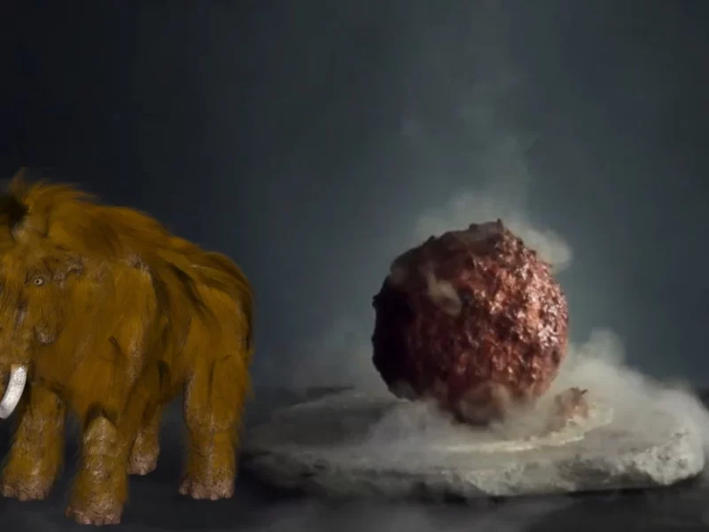 Crean la primera albóndiga de carne de mamut en el mundo (VIDEO)