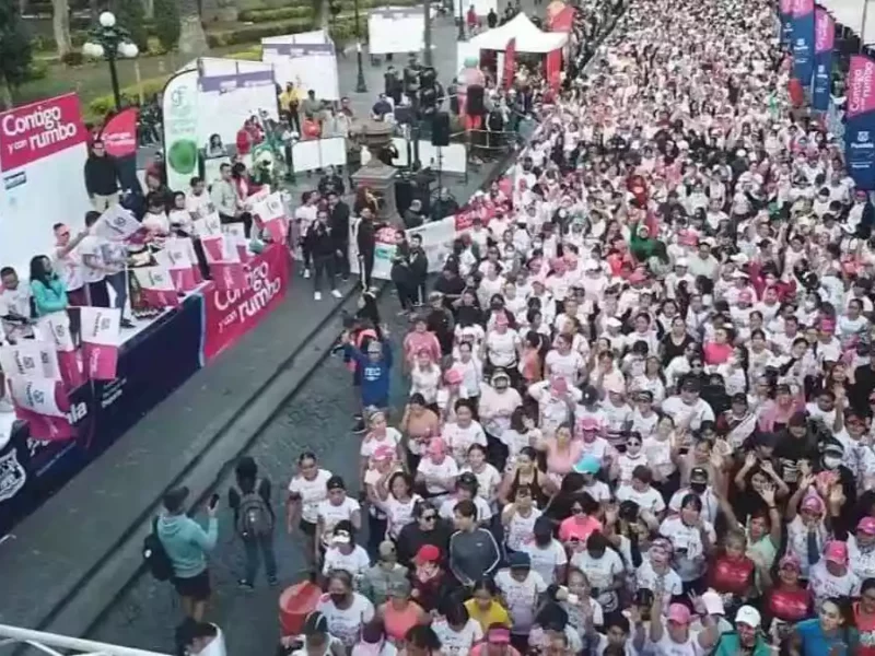 Así se vivió la carrera 'Contigo Mujer' en Puebla, participaron dos mil 352 corredoras