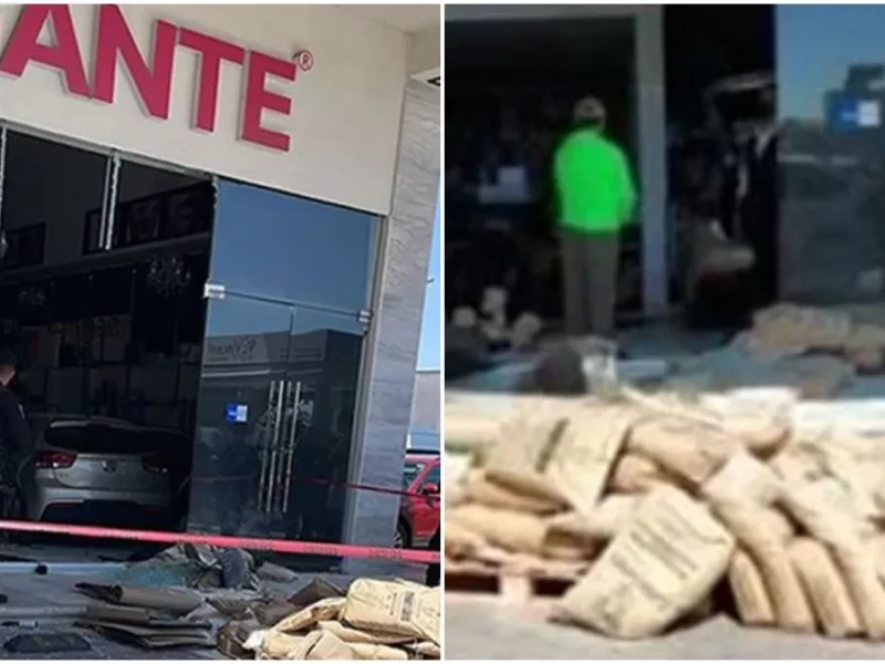 Conductor ebrio choca su camioneta contra un negocio en Lomas de Angelópolis