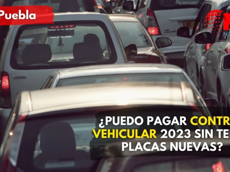 Puedo pagar control vehicular 2023 sin tener placas nueva