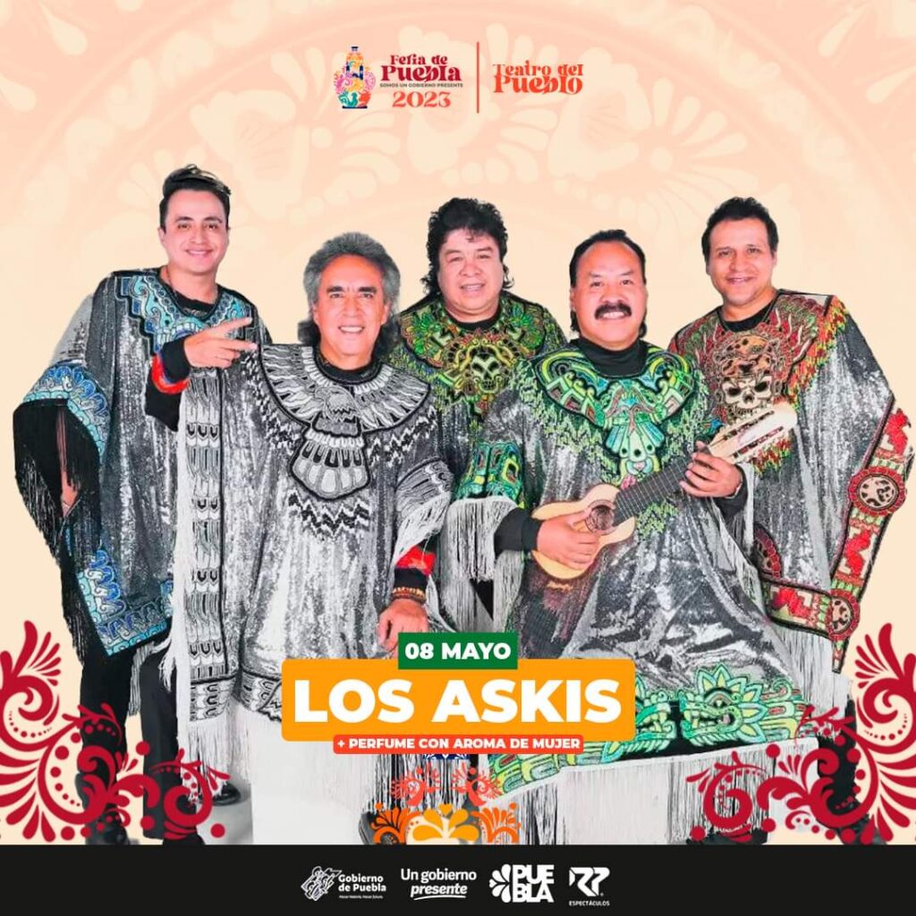 Los Askis en cartelera de Feria de Puebla 2023.