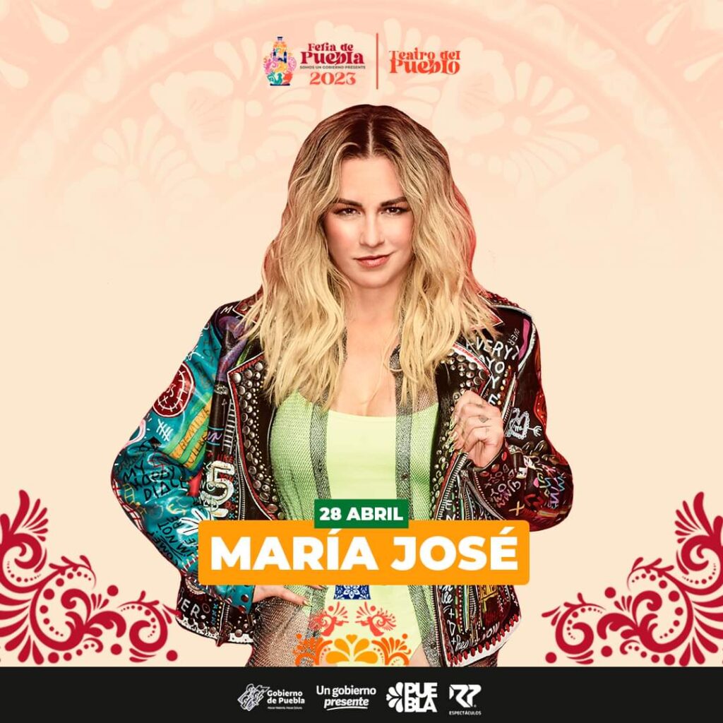 María José en cartel de Feria de Puebla 2023.