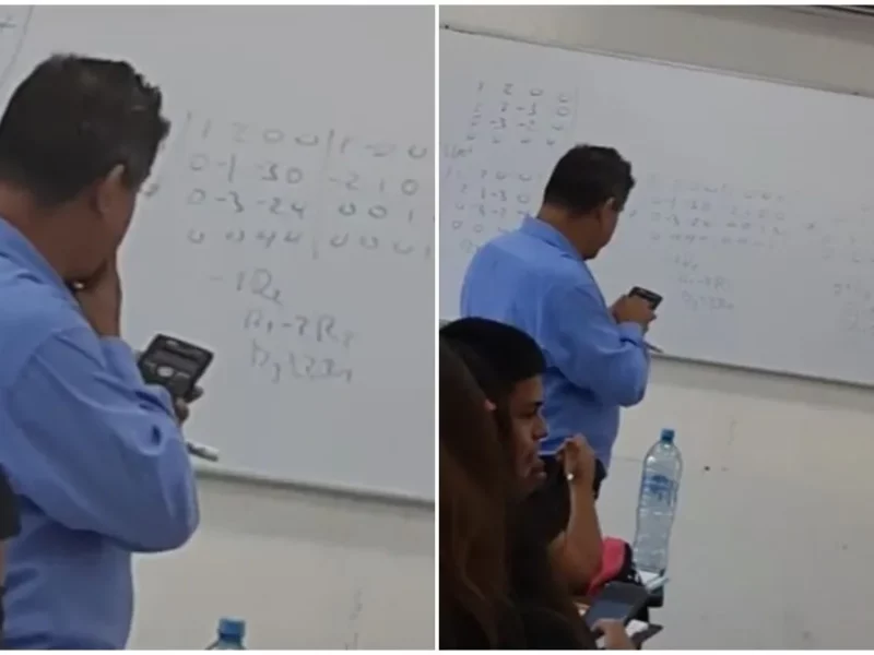 Profesor no puede resolver examen que él mismo asignó a sus alumnos (VIDEO)
